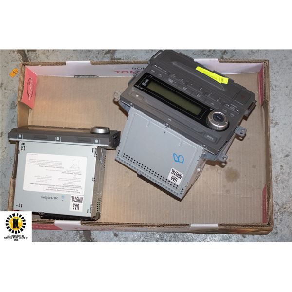 TWO CAR STEREOS USED FROM A HONDA
