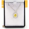 Image 1 : #73-3.00 CT 7 X 9 RADIANT CUT LEMON YELLOW GRA