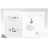 Image 2 : #93-1.00 CT GRA CERTIFIED ROUND BRILLIANT CUT