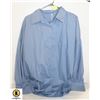 Image 1 : OVERSIZE BUTTON DOWN SHIRT BLUE GRAY