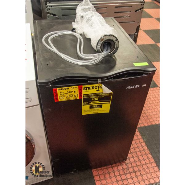 NEW S&D KUPPET BEER KEG FRIDGE H-34" W-26" L-21.5"