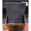 Image 2 : BRASS FINISHED WOODEN BOX FOR FIREWOOD