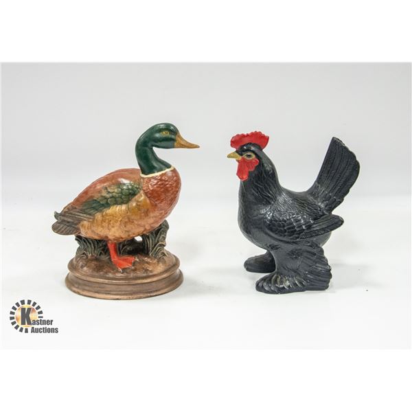 LOT OF 2 CERAMIC BIRDS