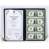 Image 1 : US GOVT ISSUED UNCUT SHEET OF $1 BILLS (4)