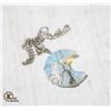 Image 1 : NEW GENUINE OPALITE CRESCENT MOON WIRE-