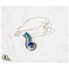 Image 1 : OPALITE & TANZANITE PENDANT & CHAIN