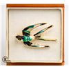 Image 1 : METAL BROOCH FLYING BIRD