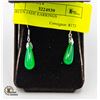 Image 1 : GREEN JADE EARRINGS - UNAUTHENTICATED
