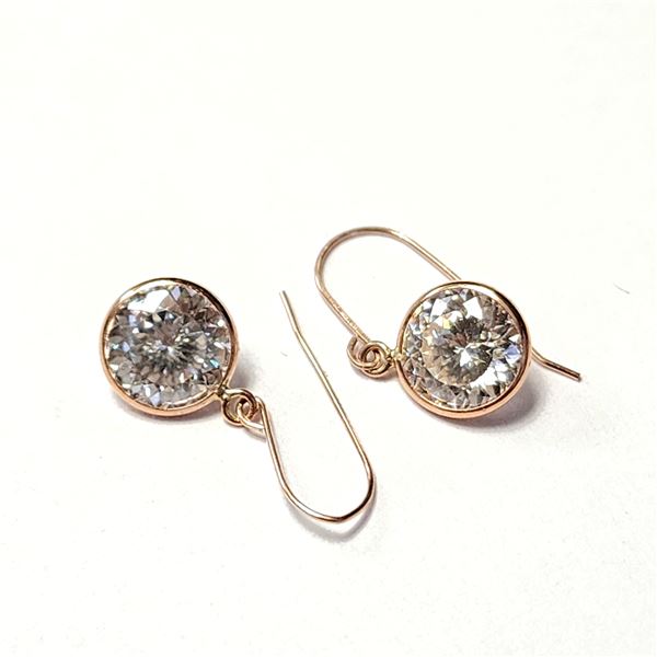 BZ1628-2 14K MOISSANITE(2.4CT) EARRINGS