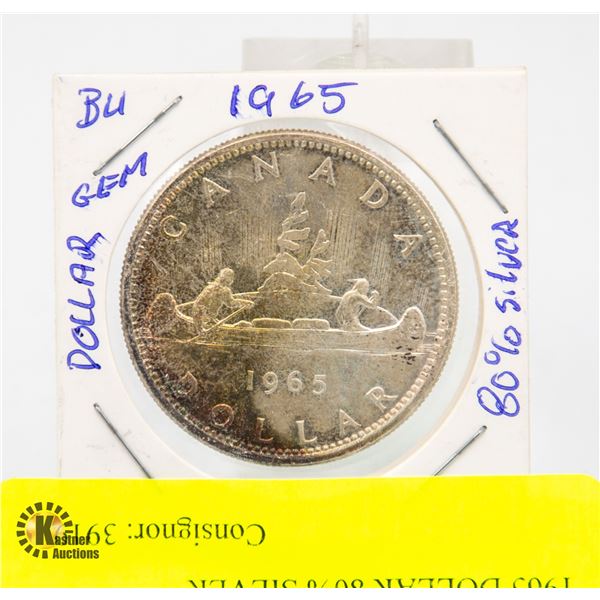 1965 DOLLAR 80% SILVER