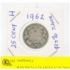 Image 1 : 1962 H 25 CENT 92.5 % SILVER