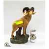 Image 1 : VINTAGE CERAMIC MOUNTAIN BIG HORN