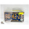 Image 1 : COLLECTION OF LICENSE PLATES (ALBERTA)