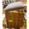 Image 1 : LAUNDRY HAMPER W/TRAY, 6 DRAWER SEWING CHEST
