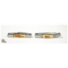 Image 1 : 2 NEW TWIN TREE "BONE HANDLED" FOLDING KNIVES