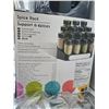 Image 3 : NEW TRUDEAU 16 GLASS BOTTLE SPICE SET W/ RACK