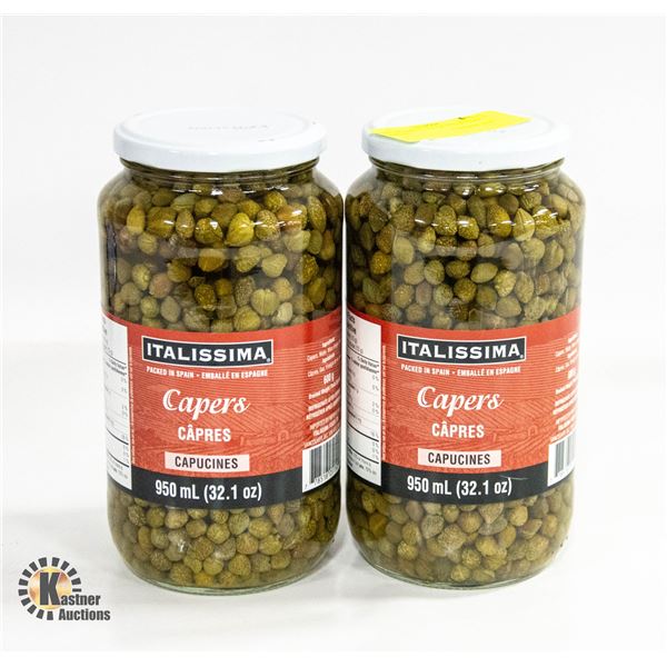 2 950 ML BOTTLES OF ITALISSIMA CAPERS