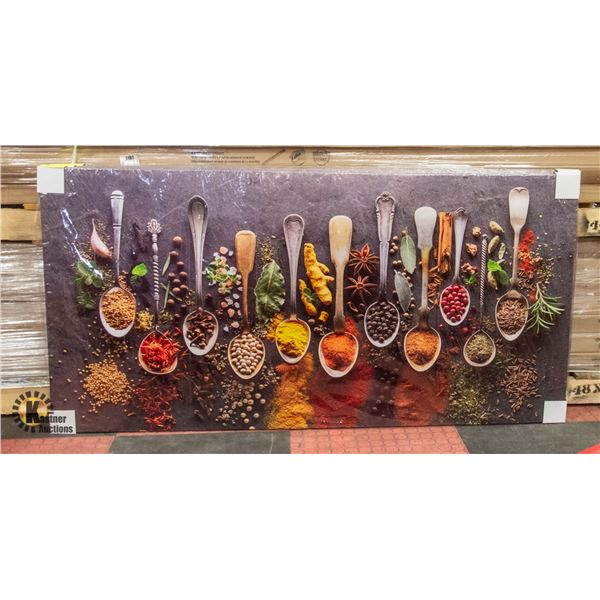 CANVAS PRINT OF SEASONINGS IN SPOONS