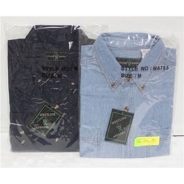 NEW MEN'S SHIRTS 1DENIM 1NAVY SIZE M
