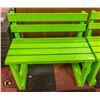 Image 1 : BRIGHT GREEN HANDMADE PAINTED