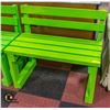 Image 1 : BRIGHT GREEN HANDMADE PAINTED
