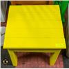Image 1 : YELLOW HANDMADE PAINTED SIDE TABLE