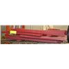 Image 1 : 2 RED COLLAPSIBLE SIDE TABLES