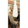Image 1 : LOT OF 3 PATIO CHAIRS WITH FREE STANDING UMBRELLA