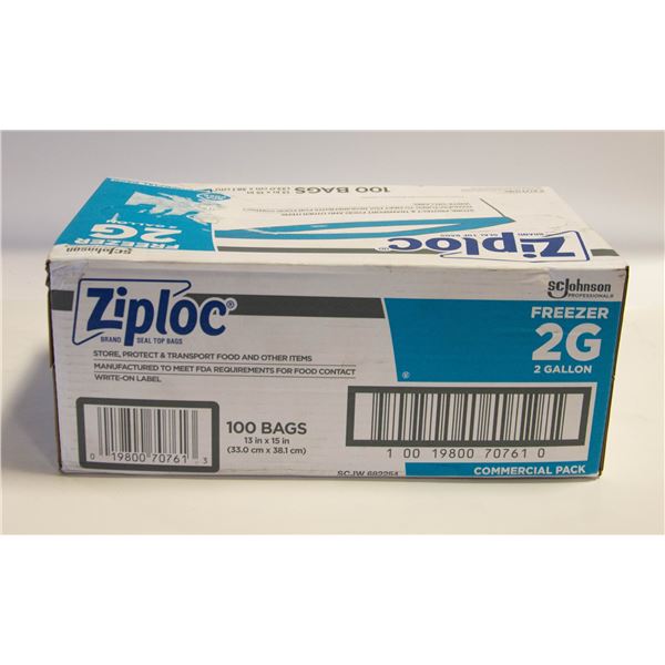 ZIPLOC STORAGE BAGS 2 GALLON SIZE 10-9/16IN