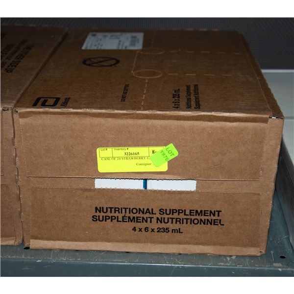 CASE OF 24 STRAWBERRY ENSURE