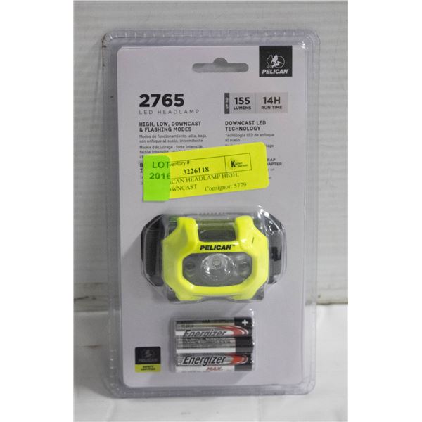 2765 PELICAN HEADLAMP HIGH, LOW, DOWNCAST