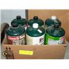 Image 1 : LOT OF 6 MINI GREEN PROPANE TANKS