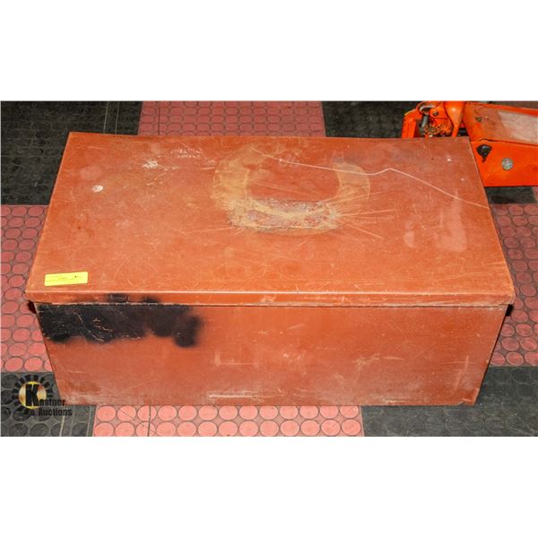 LARGE METAL STORAGE BIN