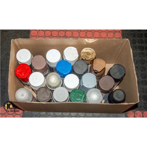 BOX OF SPRAY PAINT **SHIPPING NOT AVAILABLE**