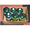 Image 1 : LOT OF 6 MINI GREEN PROPANE TANKS