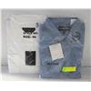 Image 1 : NEW MEN'S SHIRTS 1DENIM 1WHITE SIZE 2XL