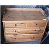 Image 1 : PINE WOOD 4 DRAWER DRESSER- 37" X 32" 19"