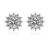 Image 1 : 2 CT GRA CERTIFIED MOISSANITE 925 SILVER EARRINGS