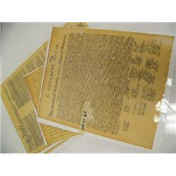 Group of 4 Historical Reproduction Documents:  Declaration of Independence, Gettysburg Address, etc.