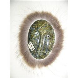 9" Soapstone mask by Michael Scott (2)