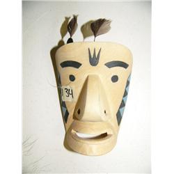 5" Tlingit Style mask by M. Dirsks of carved Wood (2)