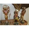 Image 1 : Lot of 3 cast Indian Figures from Mystic Spirits: Buffalo Prayer, Talisman of Courage, Protector of 