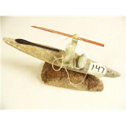 8" Soapstone Kayaker Chuck 564F (2)