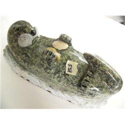 11" Soapstone Otter by Michael Scott (2)