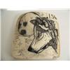 Image 1 : Scrimshawed Wolf with Moon on Mammoth Ivory by Homer Cole Retail Value: $400 (2)