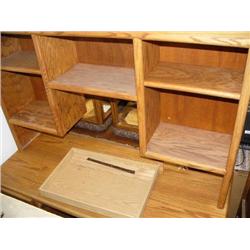2 Piece Oak Computer Desk   (172)