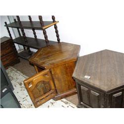 3 End Tables and Bookcase (169)