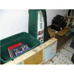 Cat tree and Cat house and Stereo system, model Airplane parts, shower tent with electric pump, elec