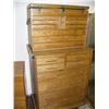 Image 1 : Oak Gerstner Tool Chest, 2 tiered, Roll around with metal slides (169)