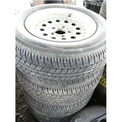 Lot of 4 Tires:  215/65R15 96H Steel Belted Radials National (169)